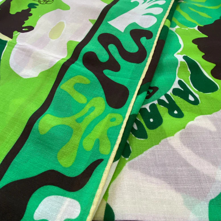 Tempo Green Wool Scarf
