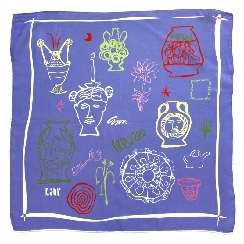 Etruscan Blue Scarf