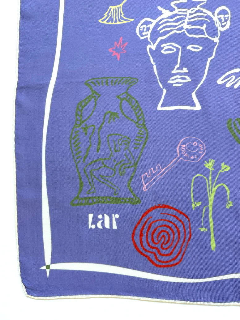 Etruscan Blue Scarf
