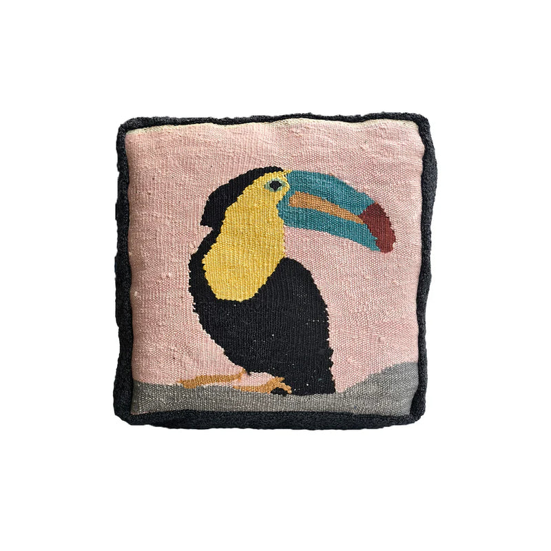 Tucan Hand Woven Cushion