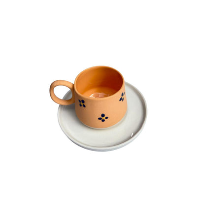 Elegant Cotton Touch Turkish Coffee Cup With Floral