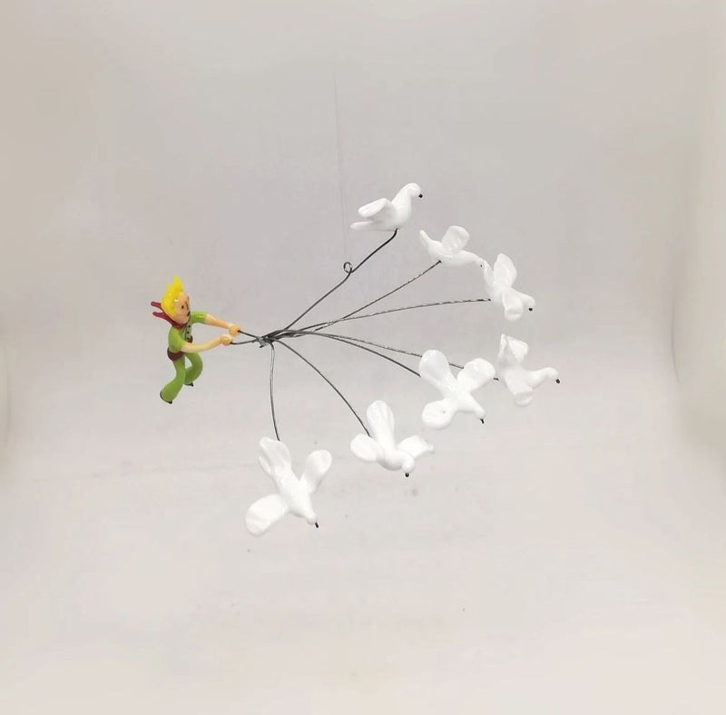 The Little Prince and the Birds Glass Object