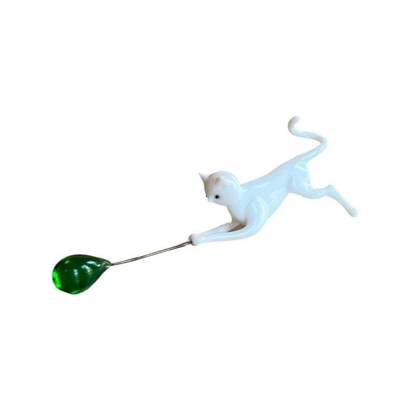 Balloon in Cat Hand Glass Object