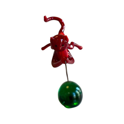 Balloon in Cat Hand Glass Object