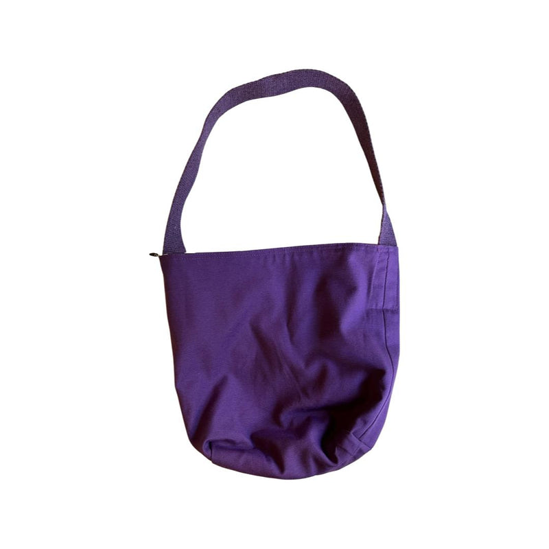 Purple Strap Zebra Patterned / Purple Reversible Bag