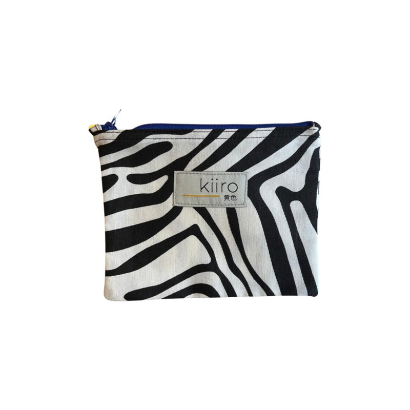 Zebra Patterned Wallet / Makeup Bag