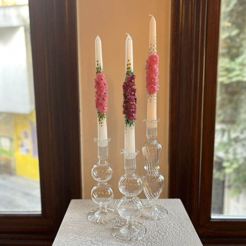 Glass Candlestick