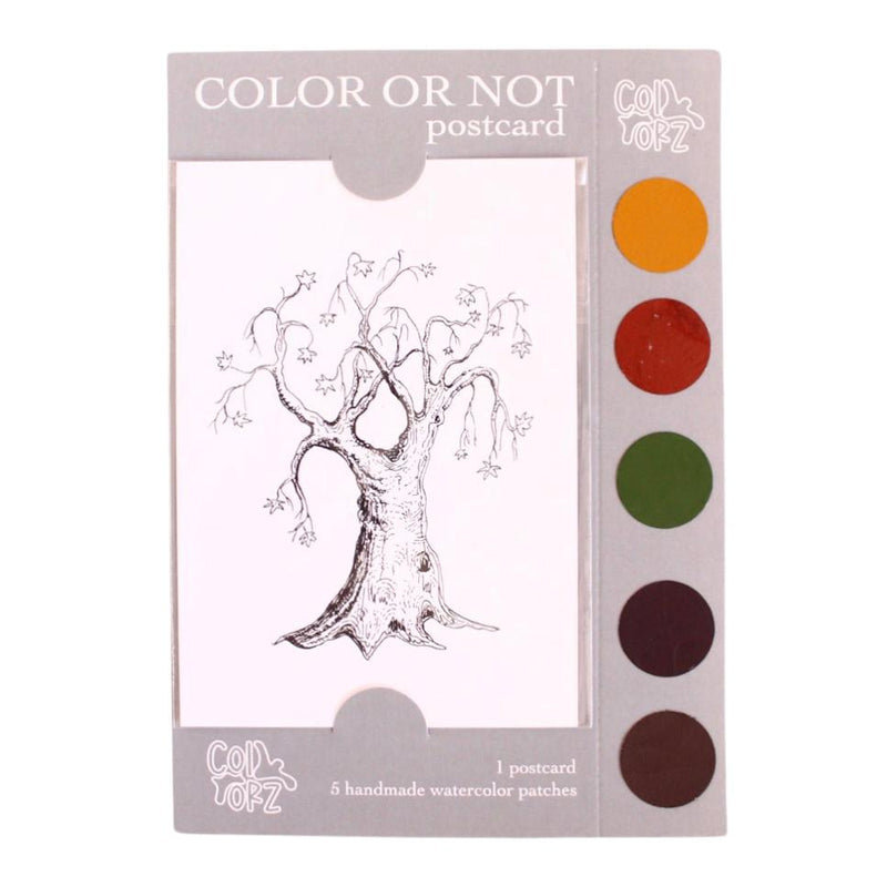 Color or Not Postcard Tree