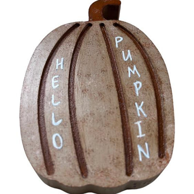 Pumpkin Wood Mini Decor