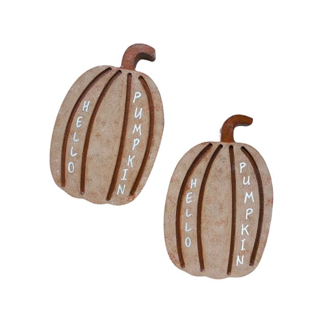 Pumpkin Wood Mini Decor