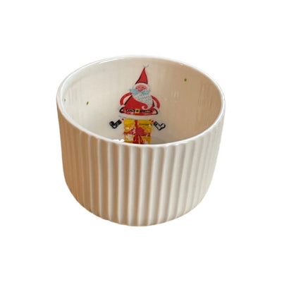 Christmas Themed Serrated Bowl / Cup