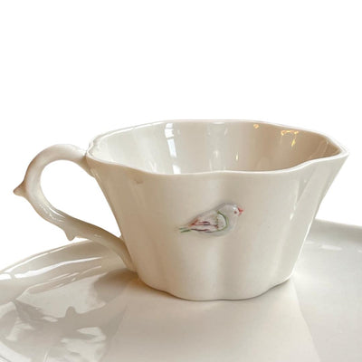 Clover Cup Amorphous Set with Little Bird