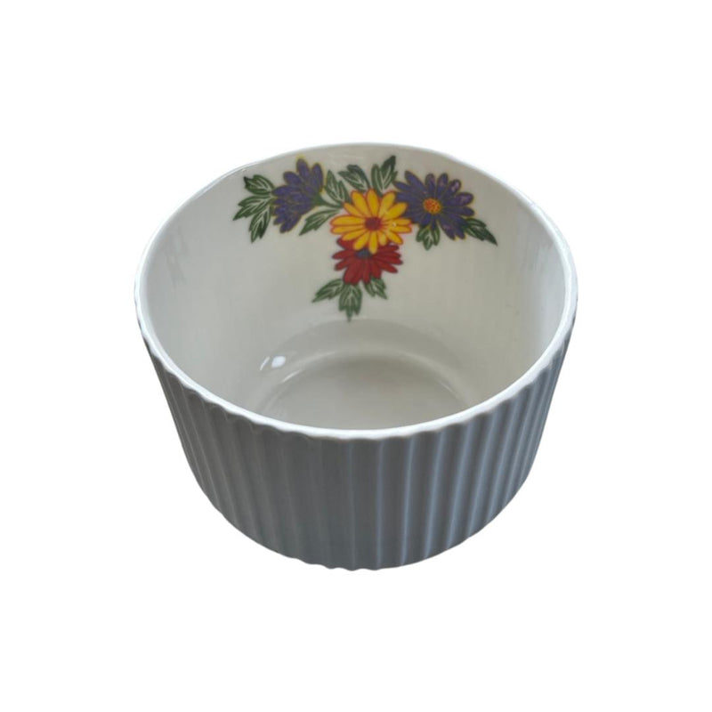 Cotton Touch Serrated Floral Bowl