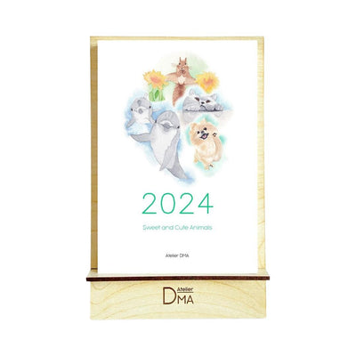 2024 Masa Takvimi Tatlı ve Sevimli Hayvanlar