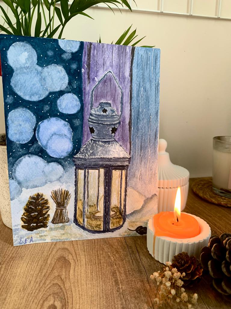 Watercolor Art Lamp