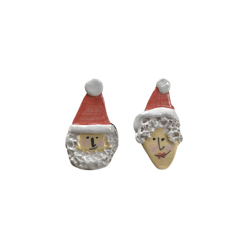 Santa Claus Brooch 2pcs