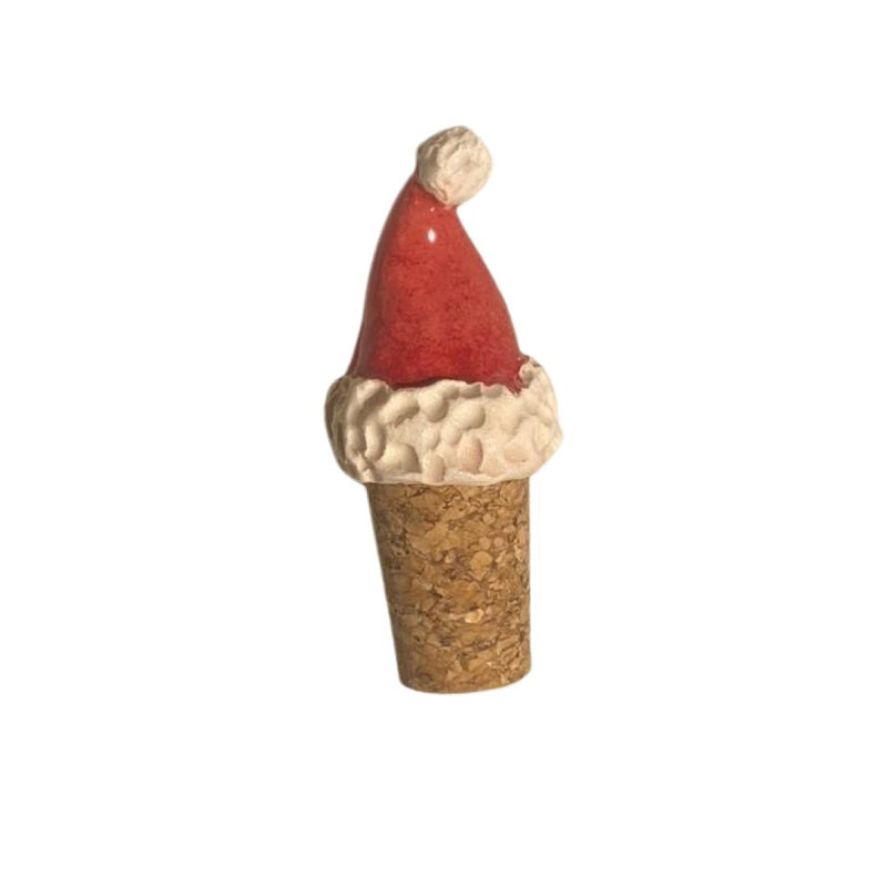 Christmas Hat Cork Wine/Bottle Stopper