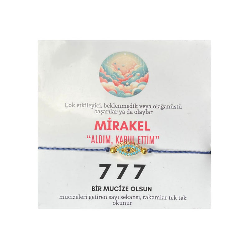 Her Gün Mucizeleri Yaşayın: 777 Mirakel Sekans Bileklik ve Mıknatıs Set