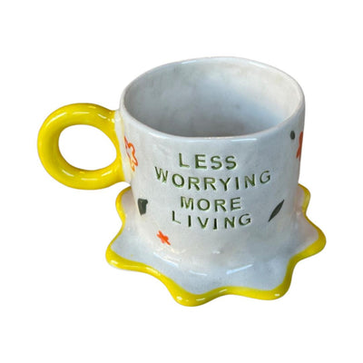 Less Worrying More Living Mug