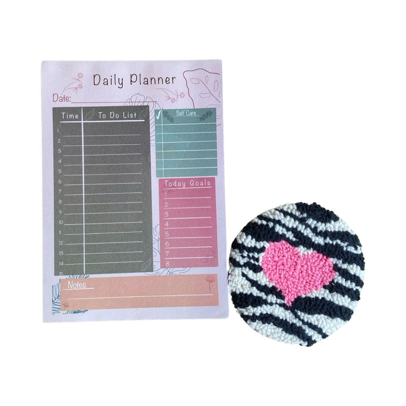 Daily Planner & Punch Coaster Set