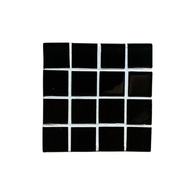 Mozaik Bardak Altlıkları - Siyah