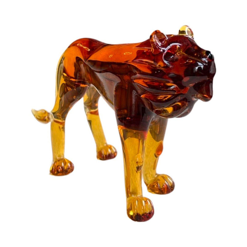 Lion Glass Figurine
