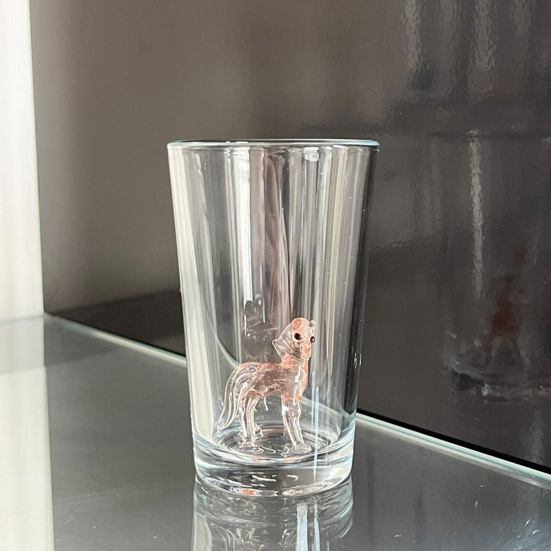 Animals Glass Figure Coffee Side Cup