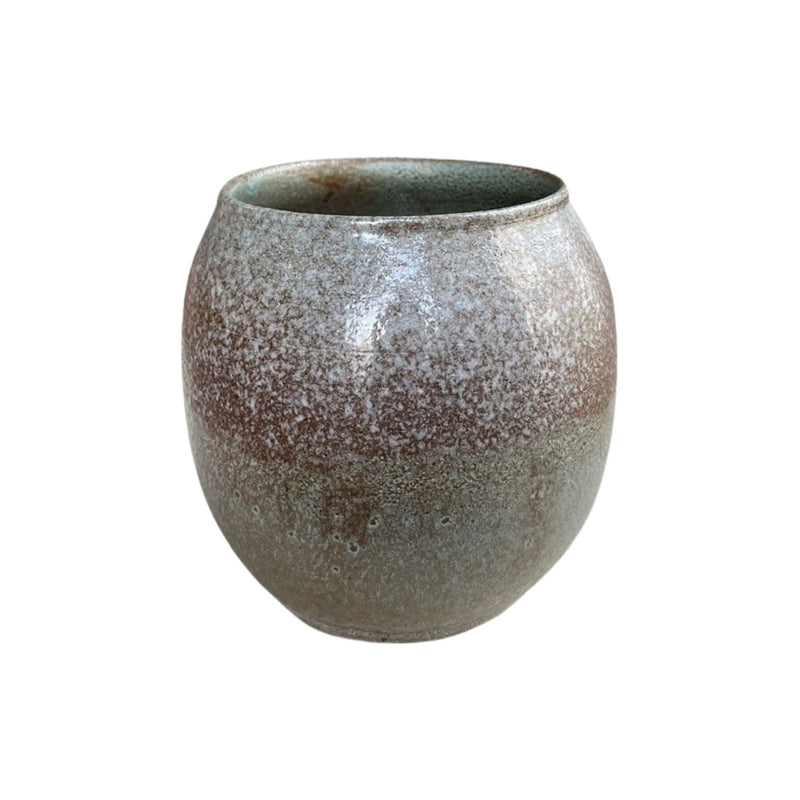 Brown Green Sand Vase