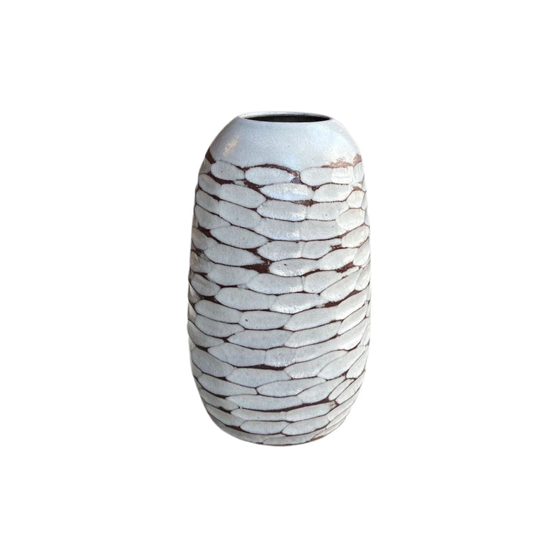 Brown White Vase
