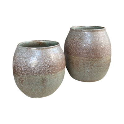 Brown Green Sand Vase