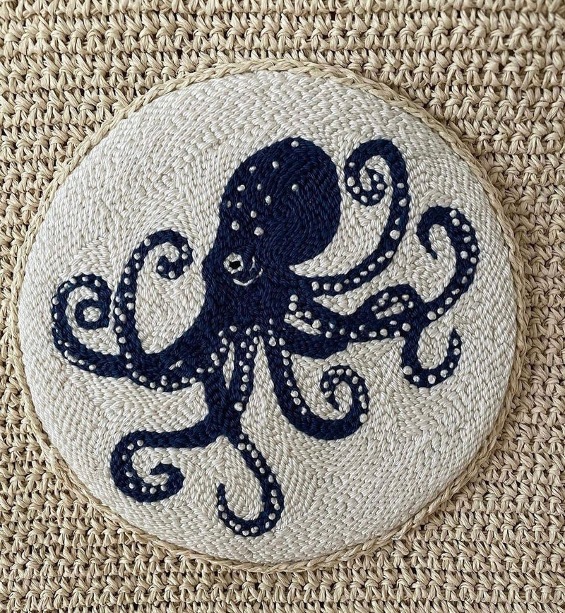 Octopus Punch Embroidered Bag