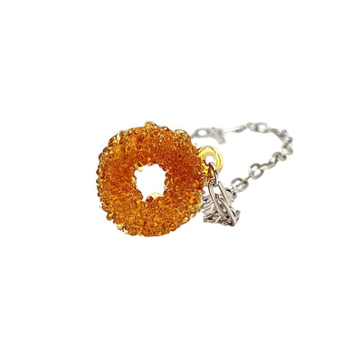 Loop Glass Necklace No: 5 Orange