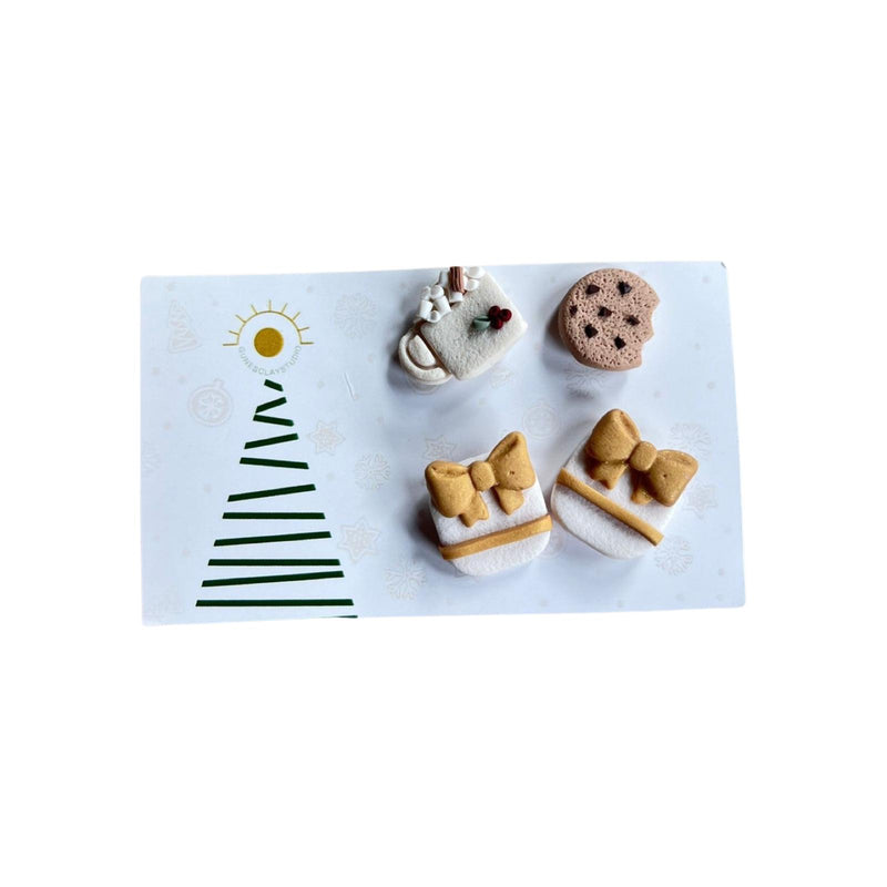 Mini Coffee and Cookie Set of 4 Earring