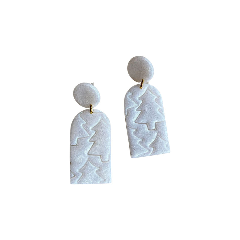 Silver Pine Earring