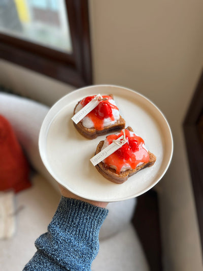 Strawberry Jam Bread Candle