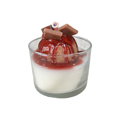 Chocolate Cherry Ice Cream Bowl Candle