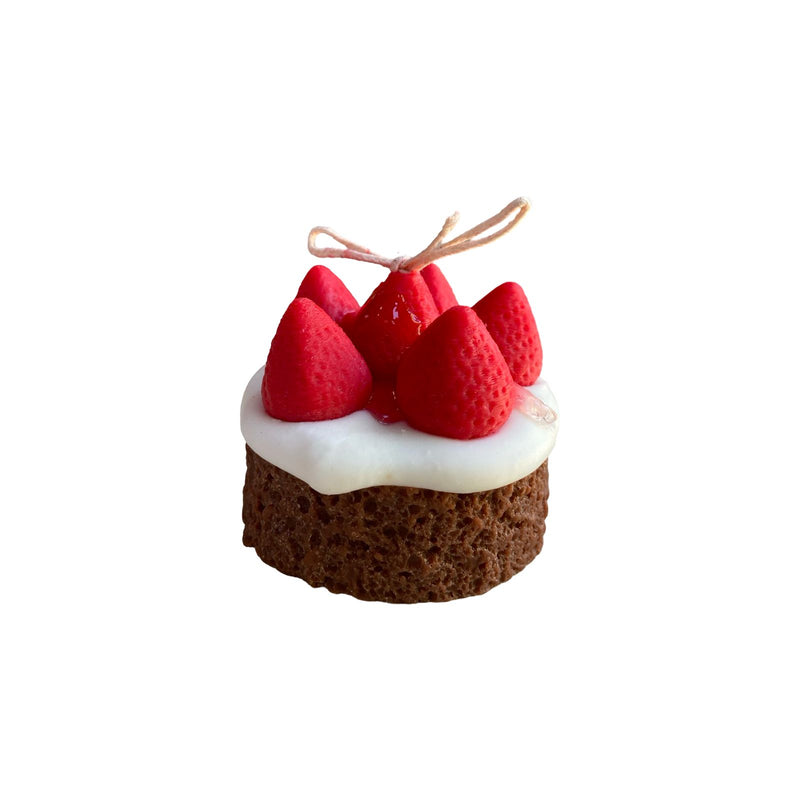 Strawberry Mini Cake Candle