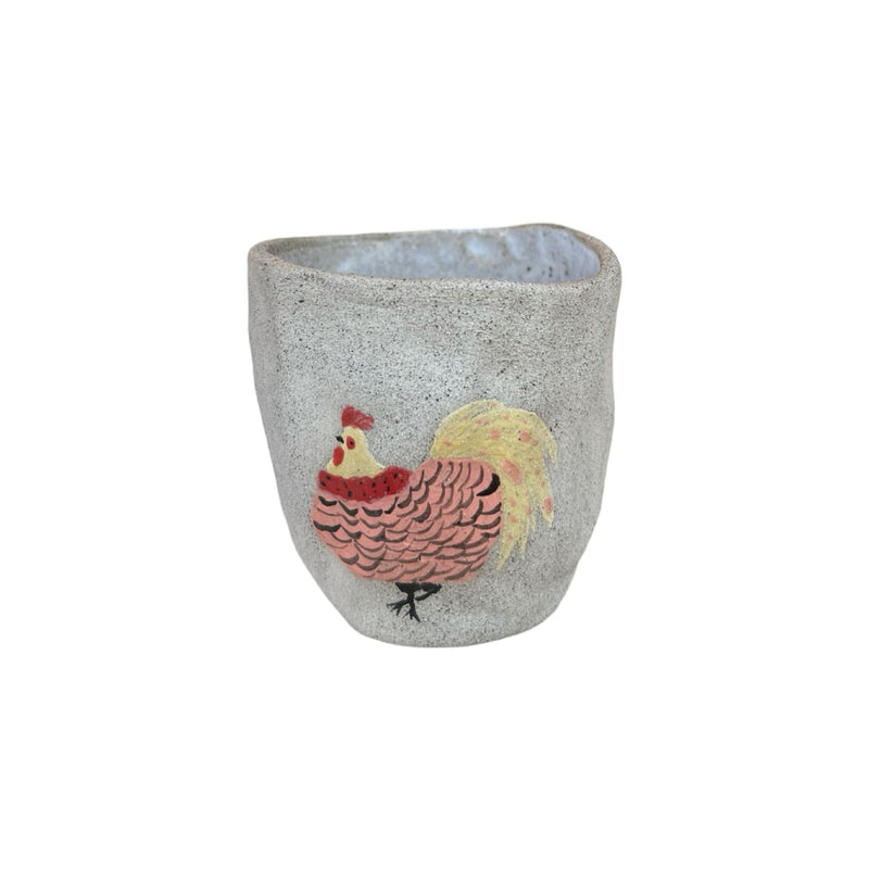 Rooster Double Espresso Ceramic Cup