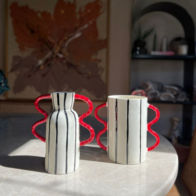 Striped Thin Vase