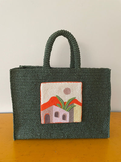 Moroccan House Punch Embroidered Bag