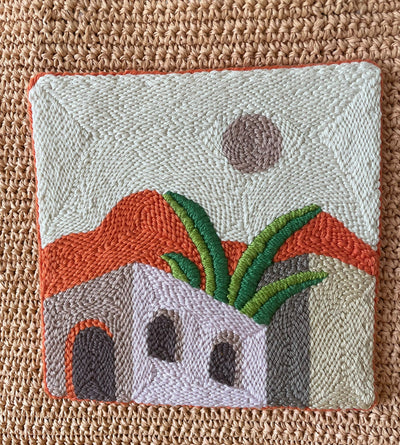 Salmon Moroccan House Punch Embroidered Bag Mini