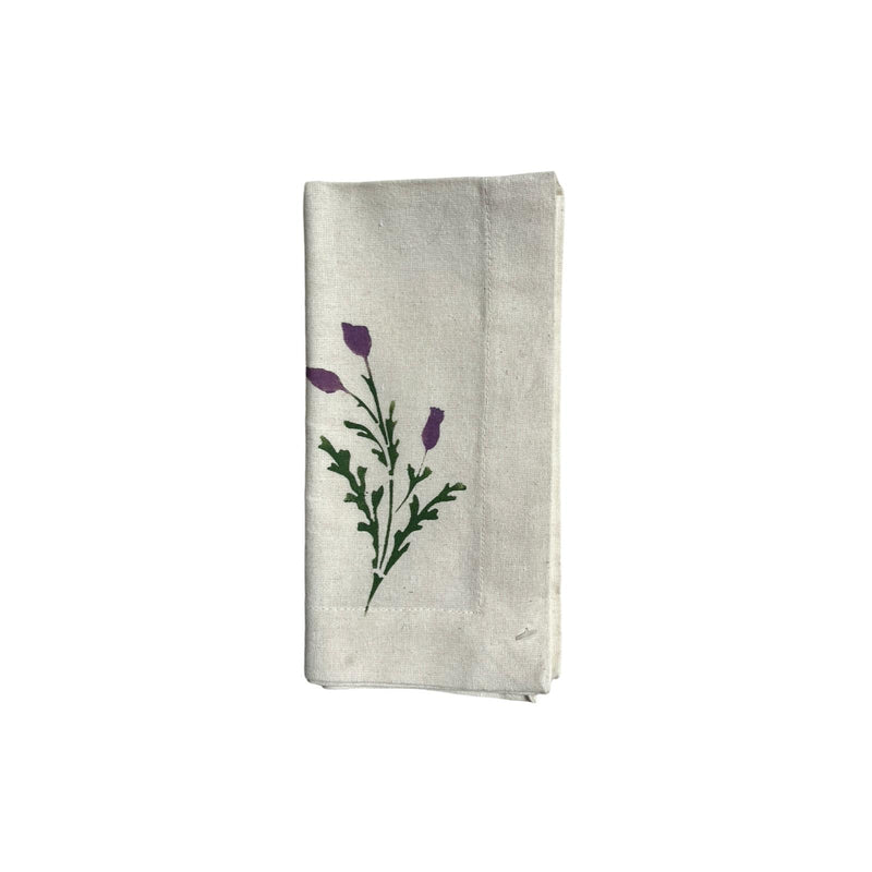 Purple Wildflower Napkin