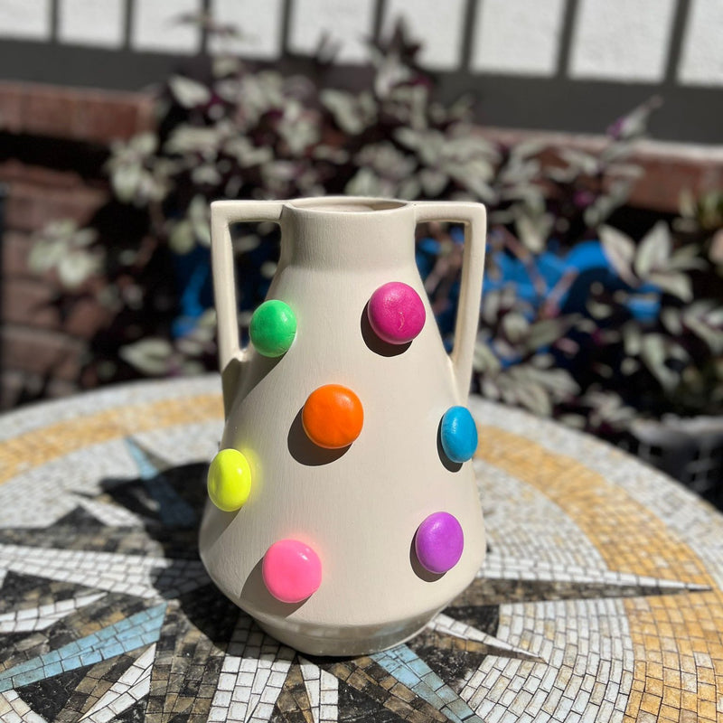 Colorful Dot Vase