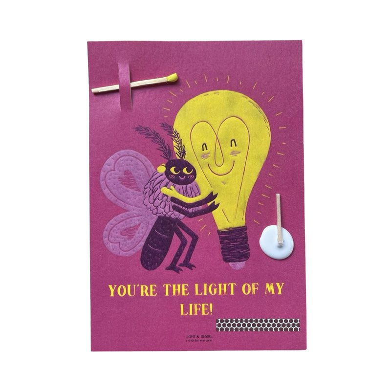 “You’re the light…” Wish Card