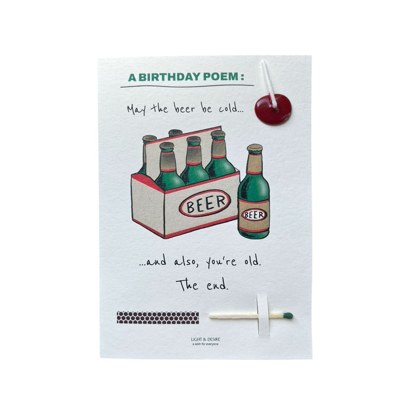 "Birthday Poem" Dilek Kartı