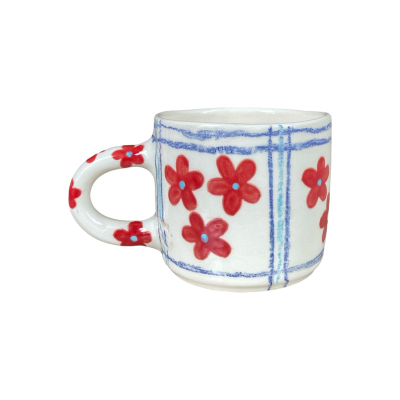 Striped Floral Mug