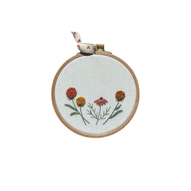 Wildflowers Embroidery Hoop Art