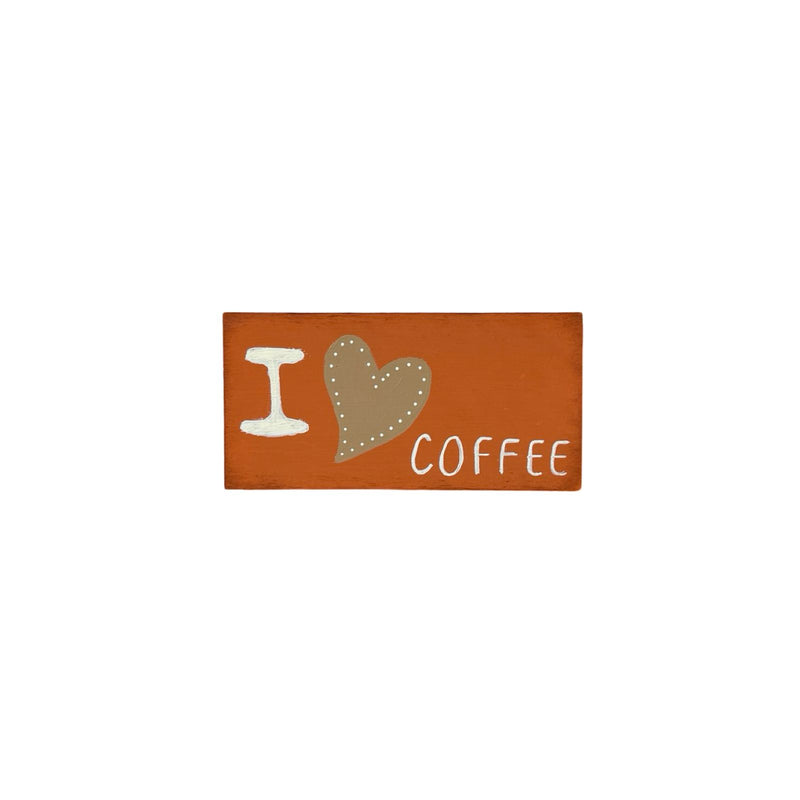 I Heart Coffee Sign Dekor