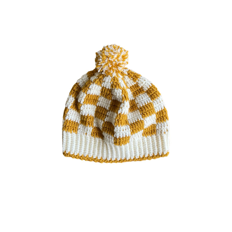 Mustard Weft & Beanie Set