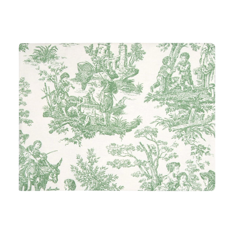 Emerald Toile - Green Tablecloth